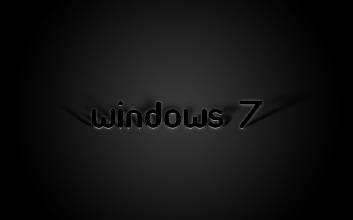 Windows 7 Black Wallpaper