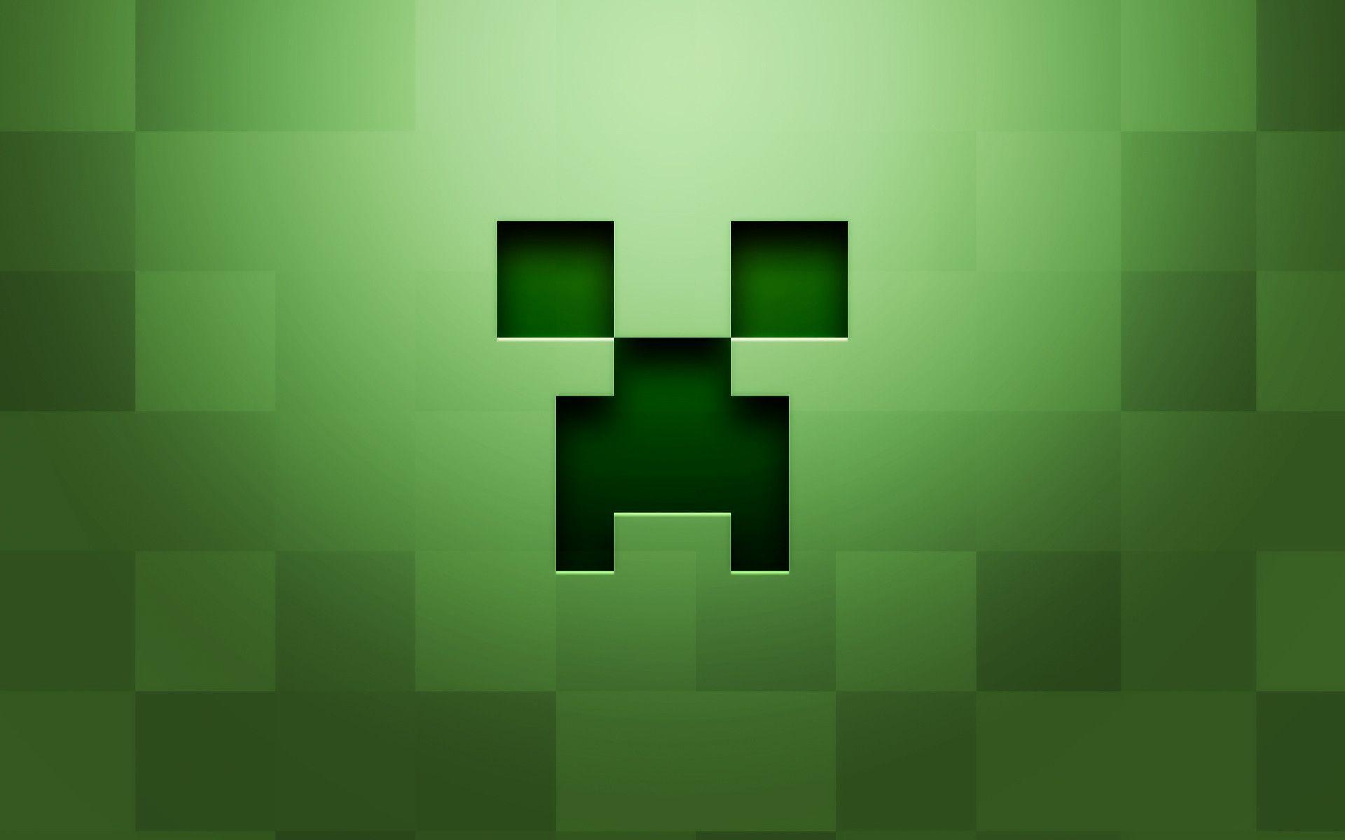 Minecraft Green Background. Wallpaper Full HD