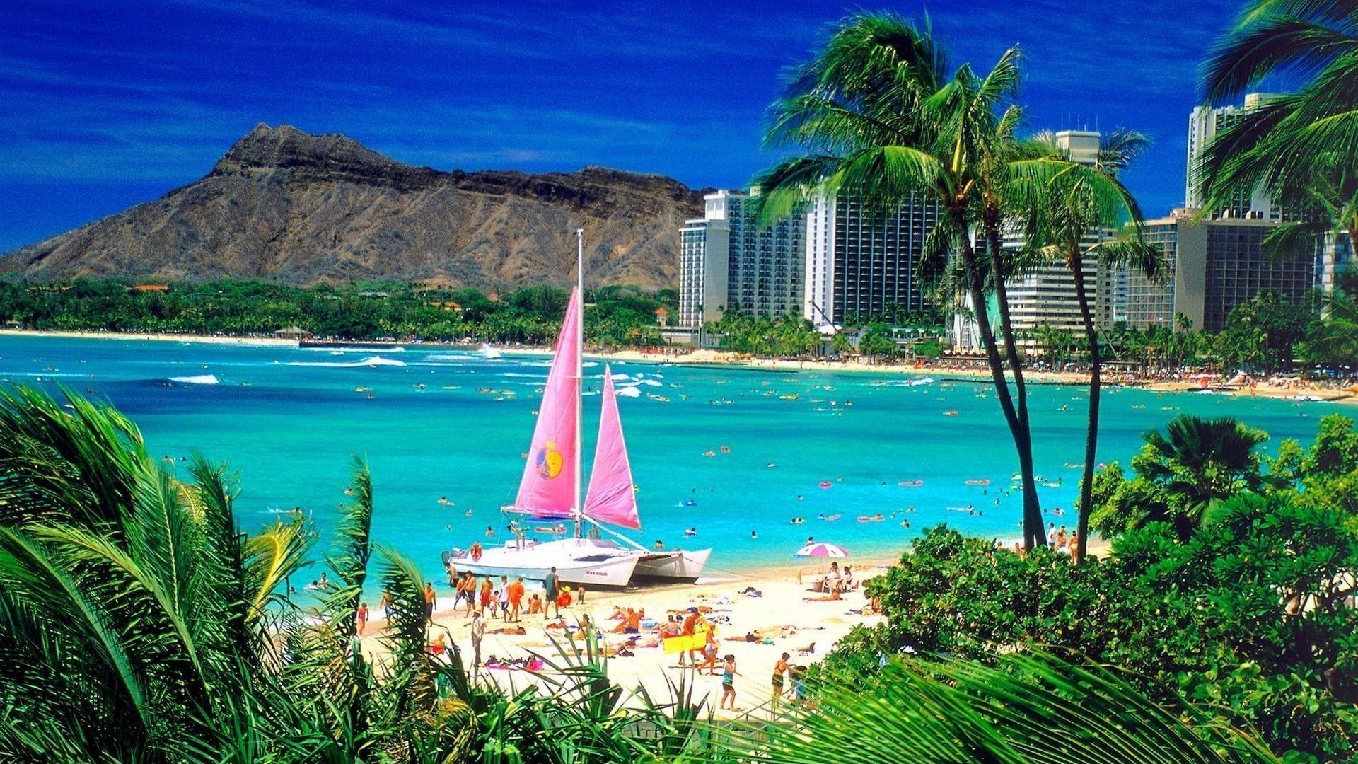 Waikik Honolulu Hawaii HD 1080p Wallpaper Download. HD