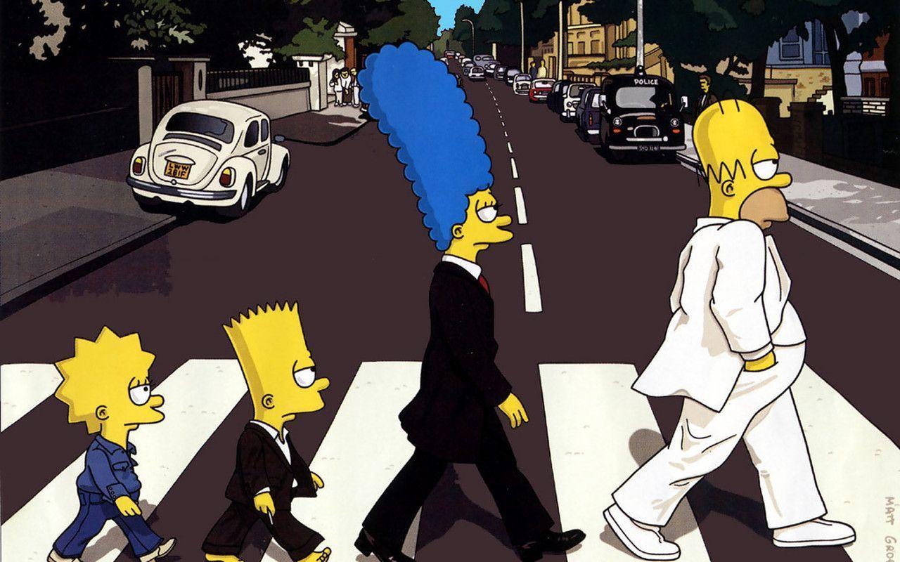 Abbey Road Simpsons parody Wallpaper HD background « HD Wallpaper