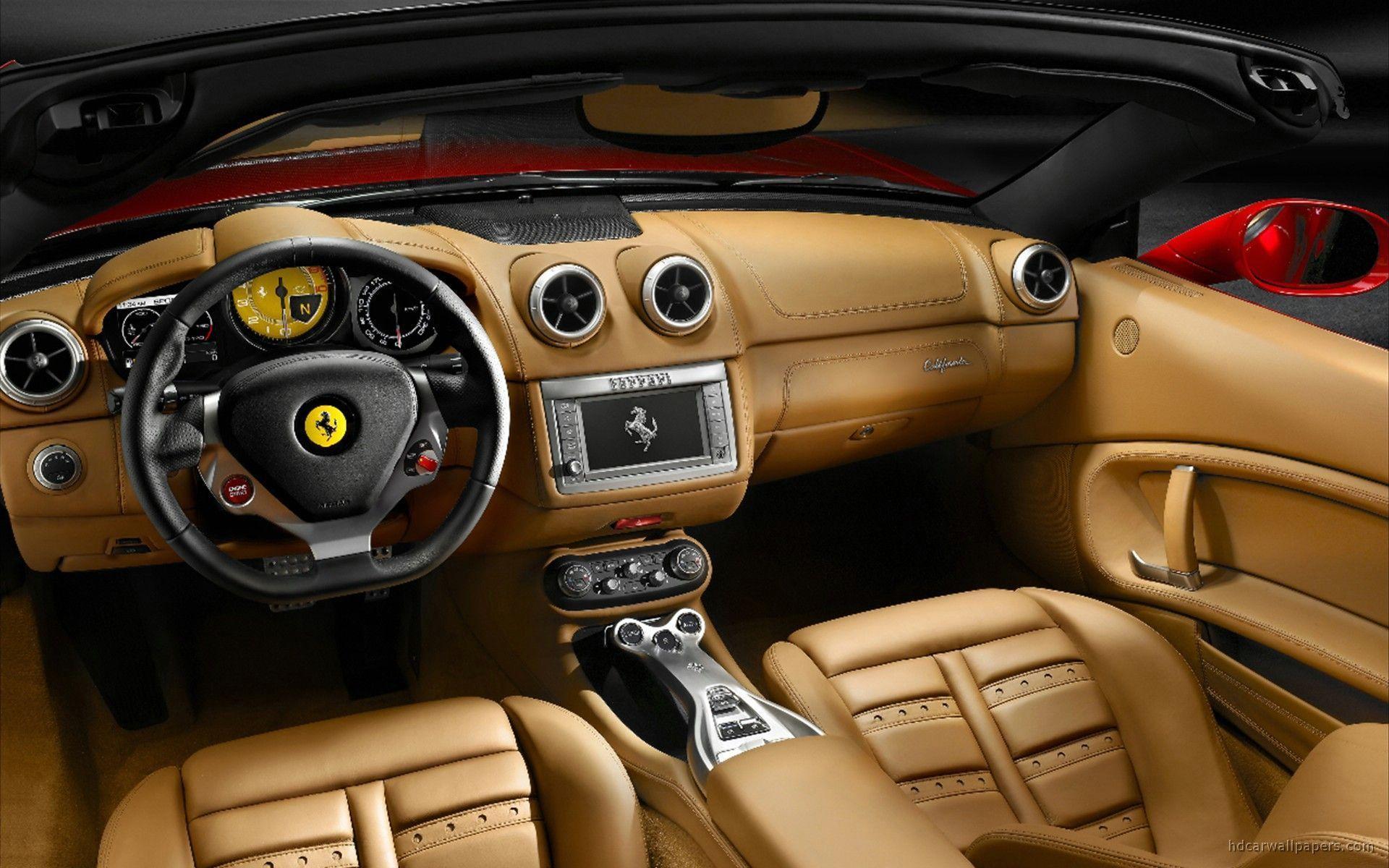 Ferrari California Interior Picture. Car HD Wallpaper