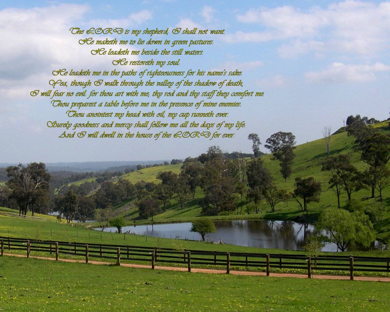 Psalm 23 Wallpapers Wallpaper Cave
