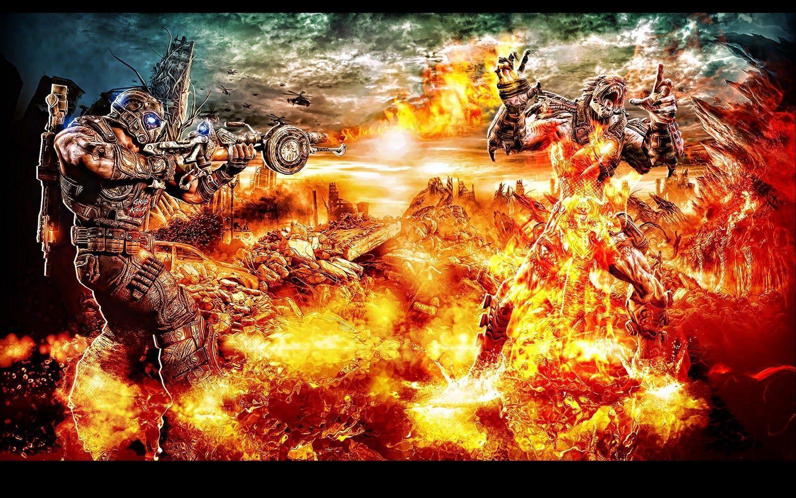 Gamer's Watch: A Badass Gears of War 3 Desktop Wallpaper
