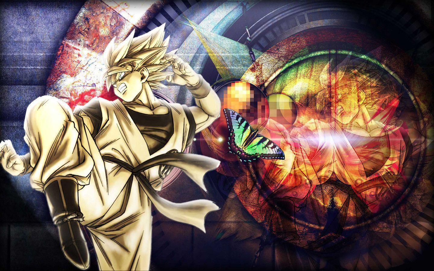 Goku DBZ Wallpaper Background Dekstop HD Wallpaper