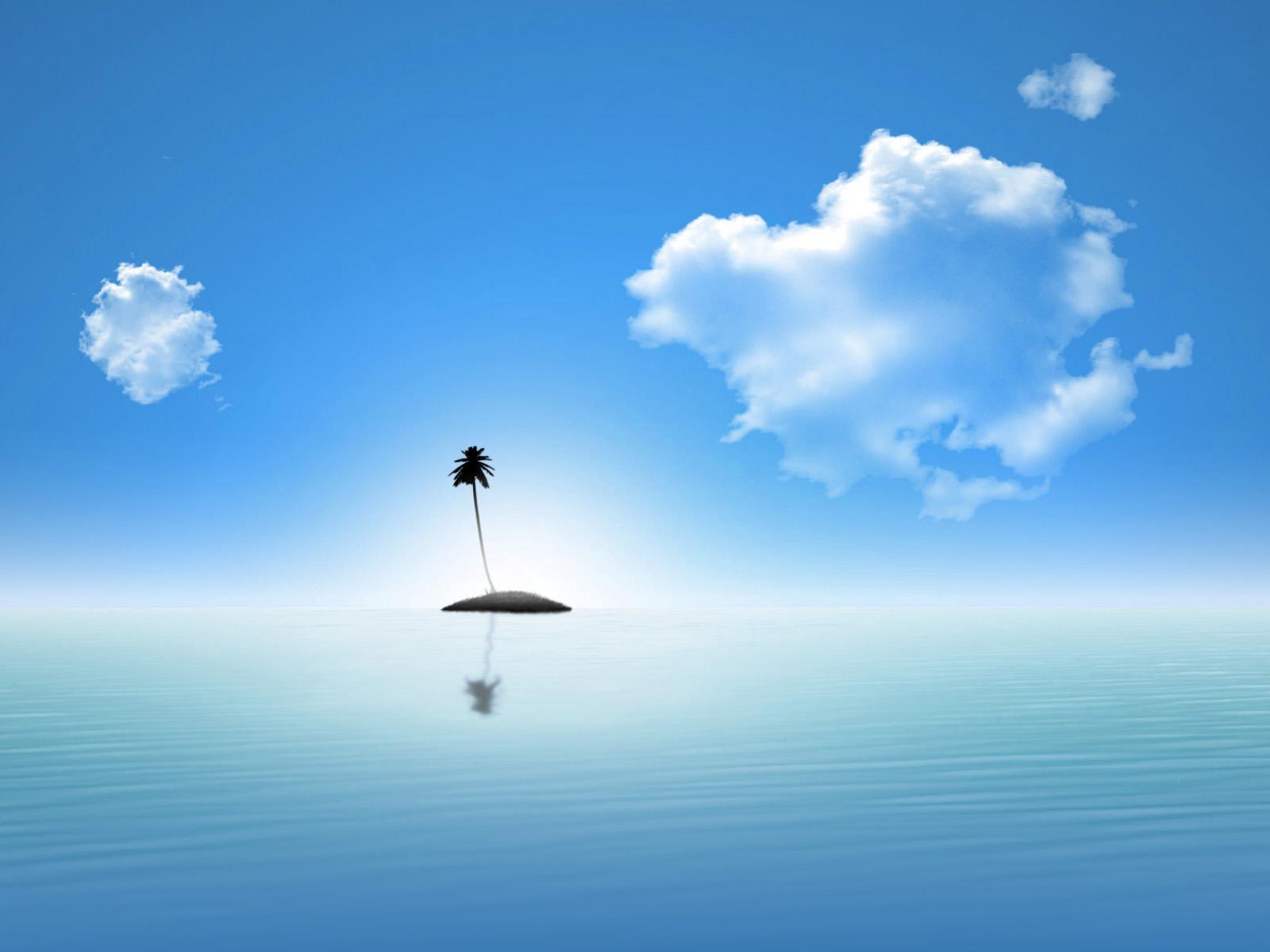 Perfect fantasy island 3D work free desktop background