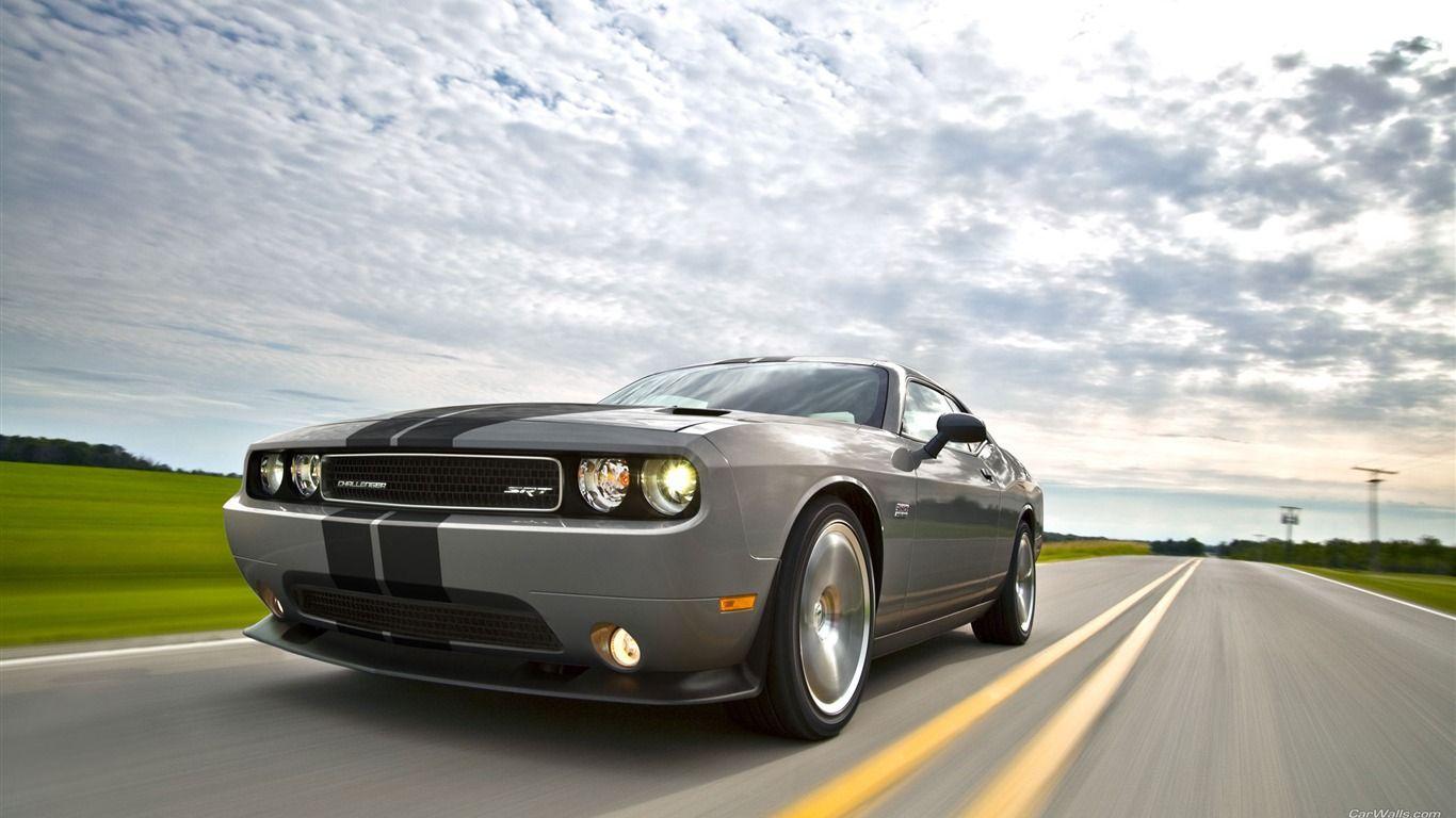 Silver Car Dodge Challenger SRT8 392 2012 Models HD Wallpaper