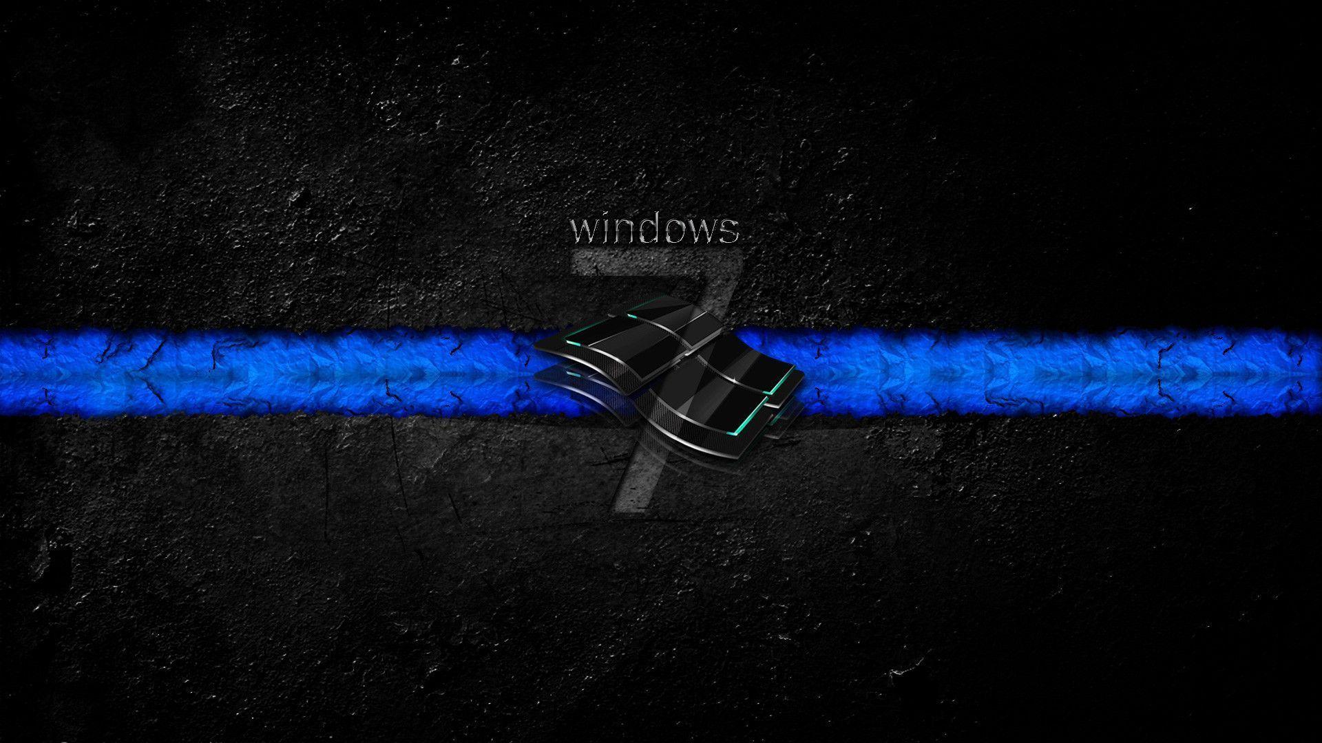 Dark Windows 7 HD Wallpaper
