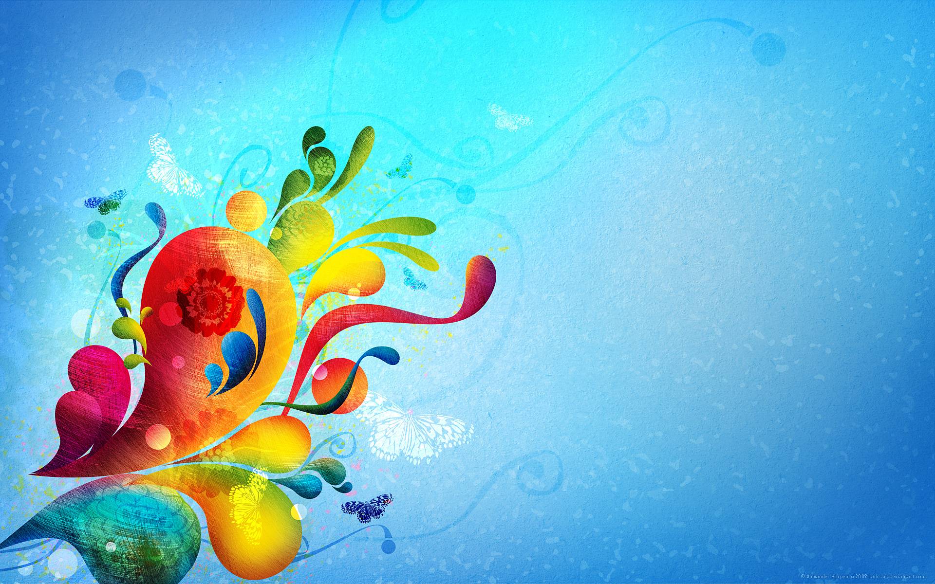 Abstract Colors Wallpaper Full HD