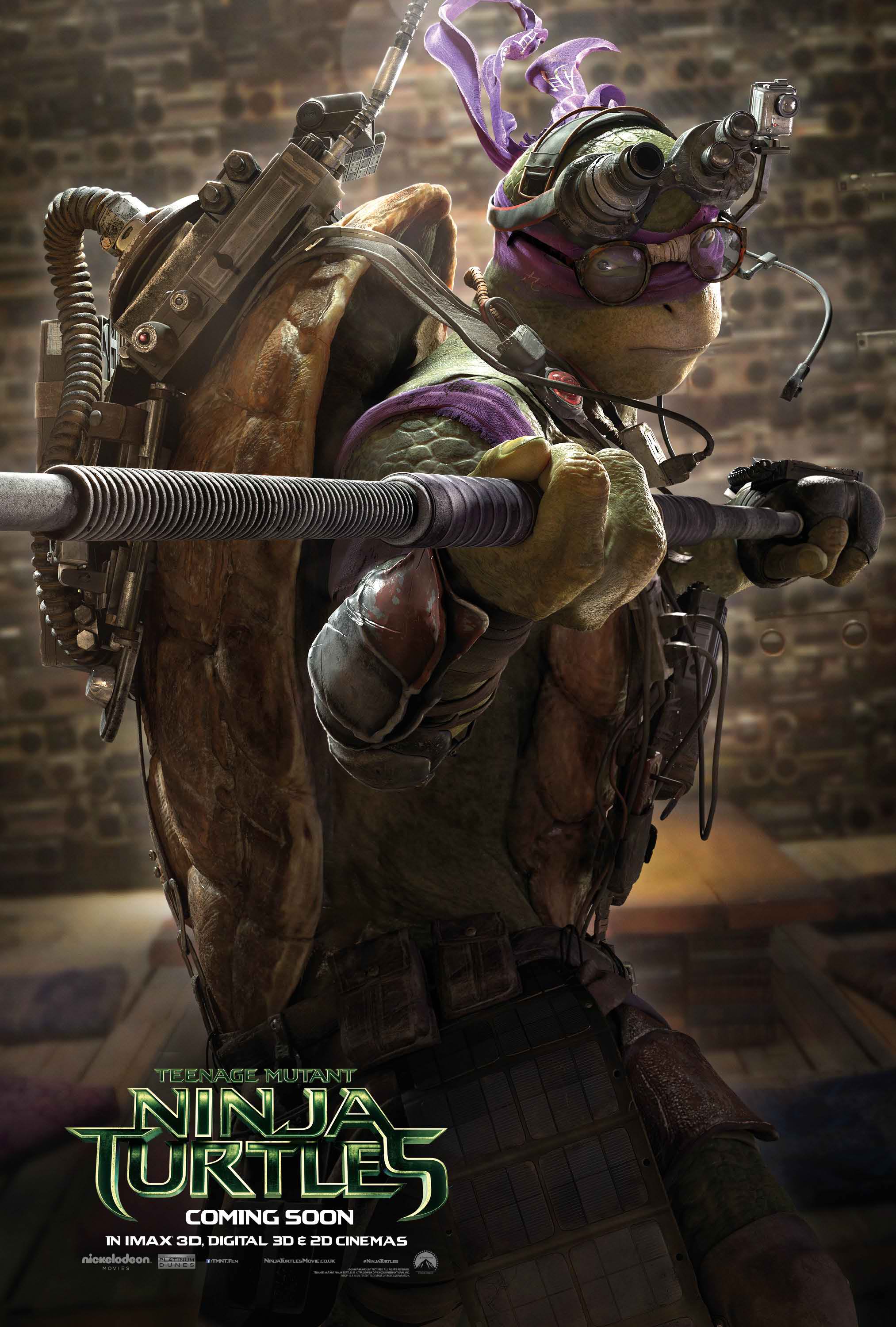 Teenage Mutant Ninja Turtles 2014 Donatello Poster. Wallpaper HD