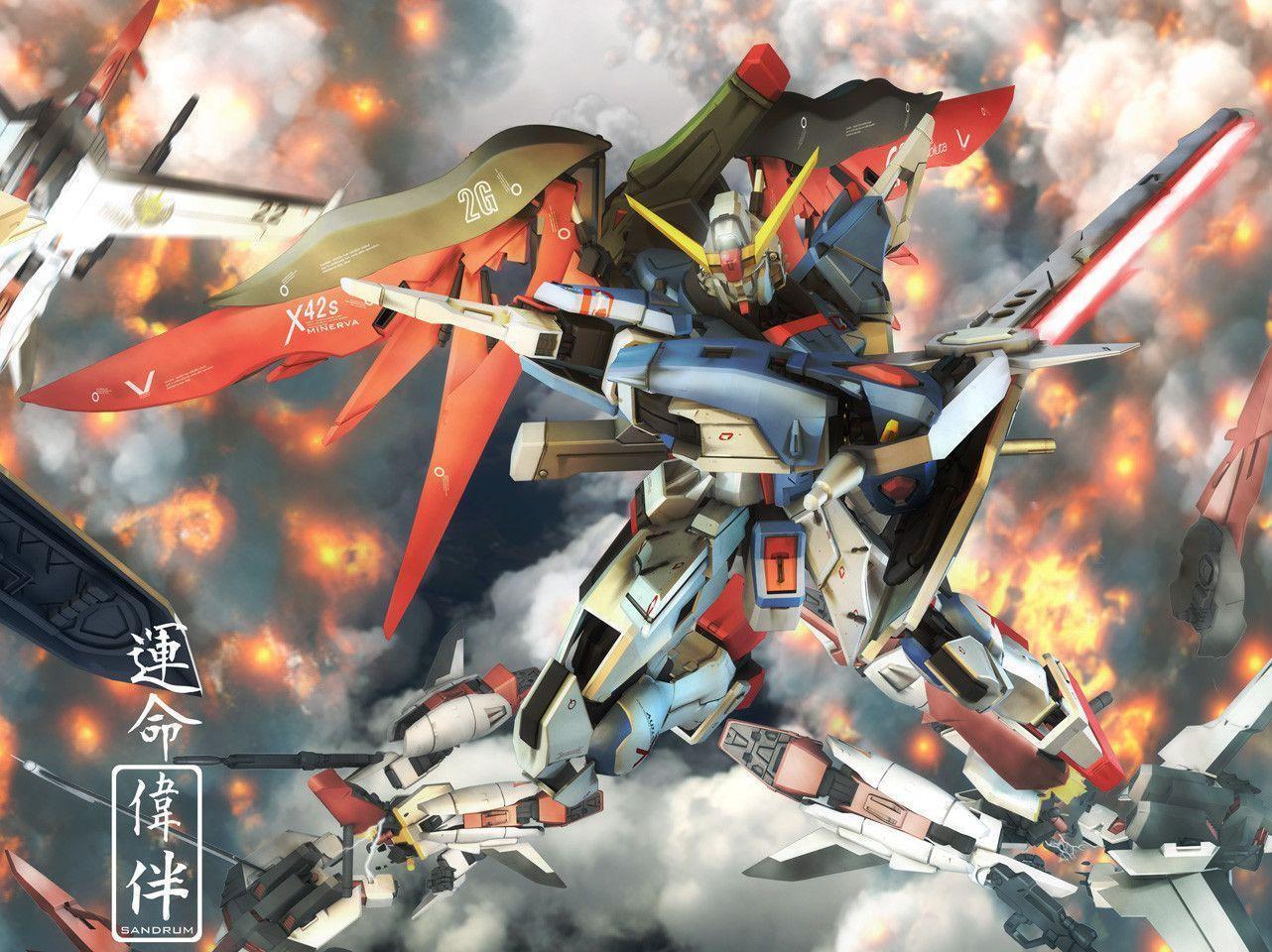 Wallpaper. Gundam model kits