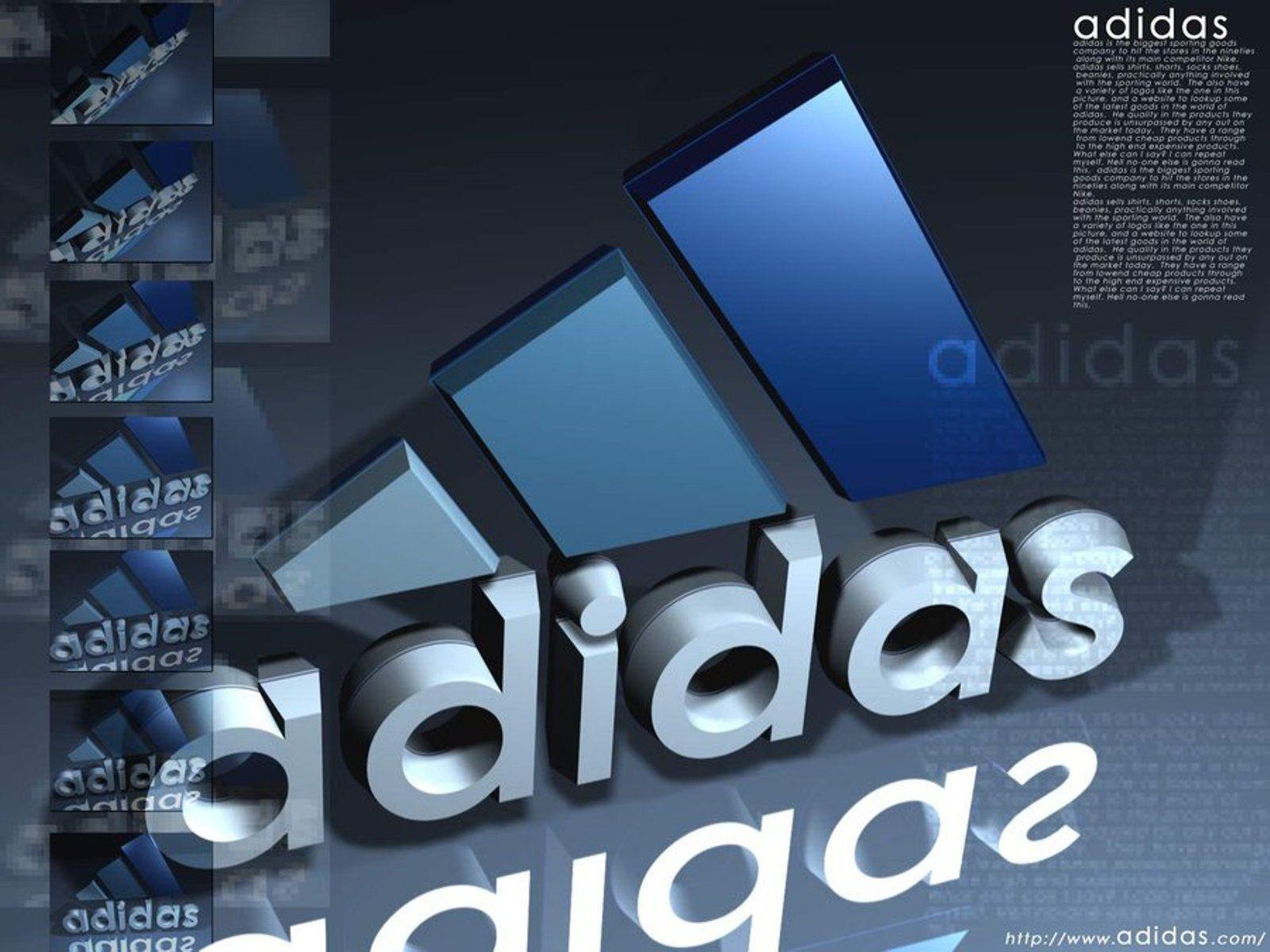 Adidas Logo 3D Desktop Wallpaper download adidas logo wallpaper