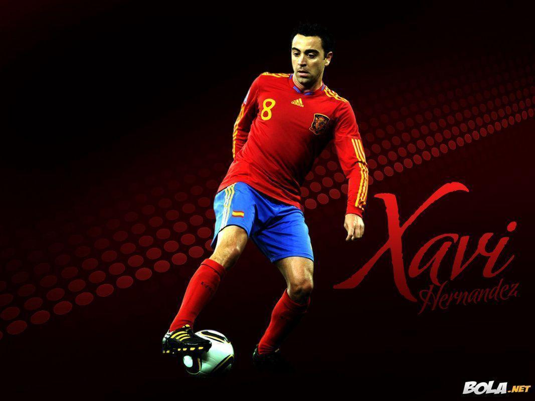 Xavi Spanish National Team Wallpaper Hernandez Fan Art