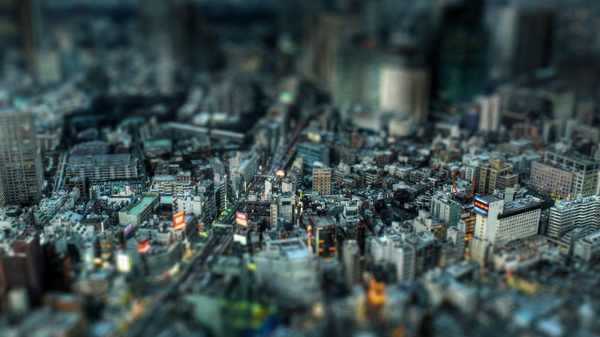 Top View Busy Crowded City 3D Wallpaper. HD Wallpaper & 3D