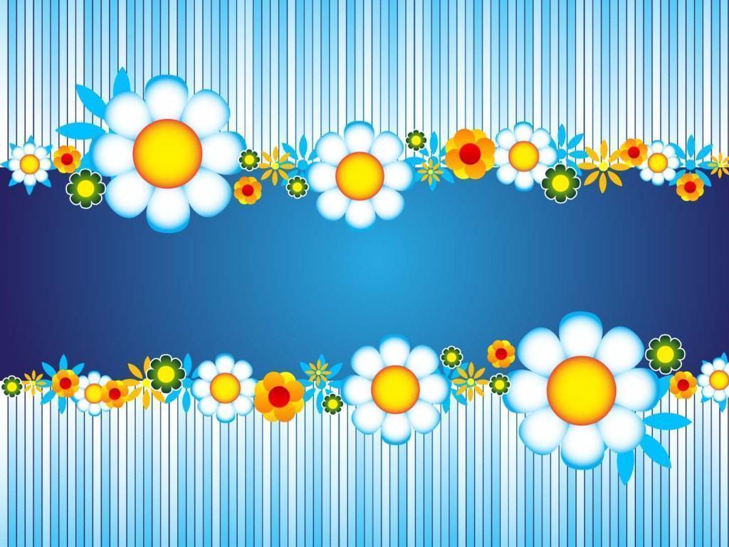 Animated Flower Background for Powerpoint Presentations, Animated
