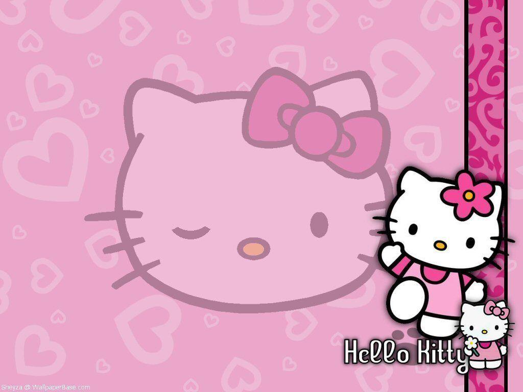 Hello Kitty Wallpaper Pink And Black 56948 Wallpaper. wallpicsize