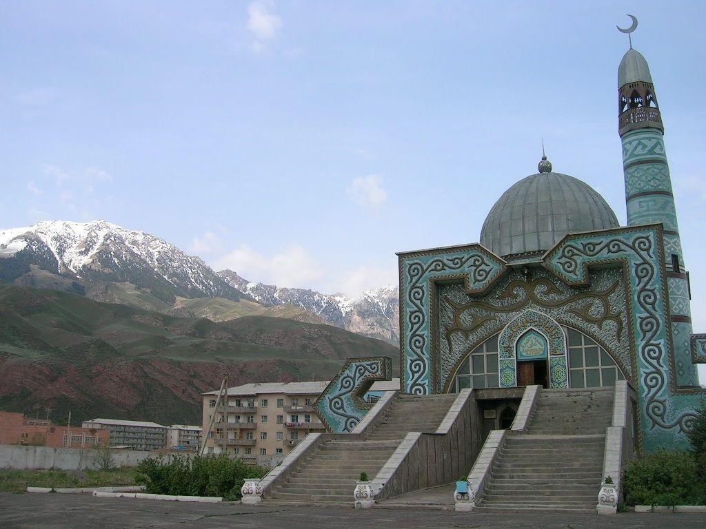 mosque in kyrgyzstan wallpaper