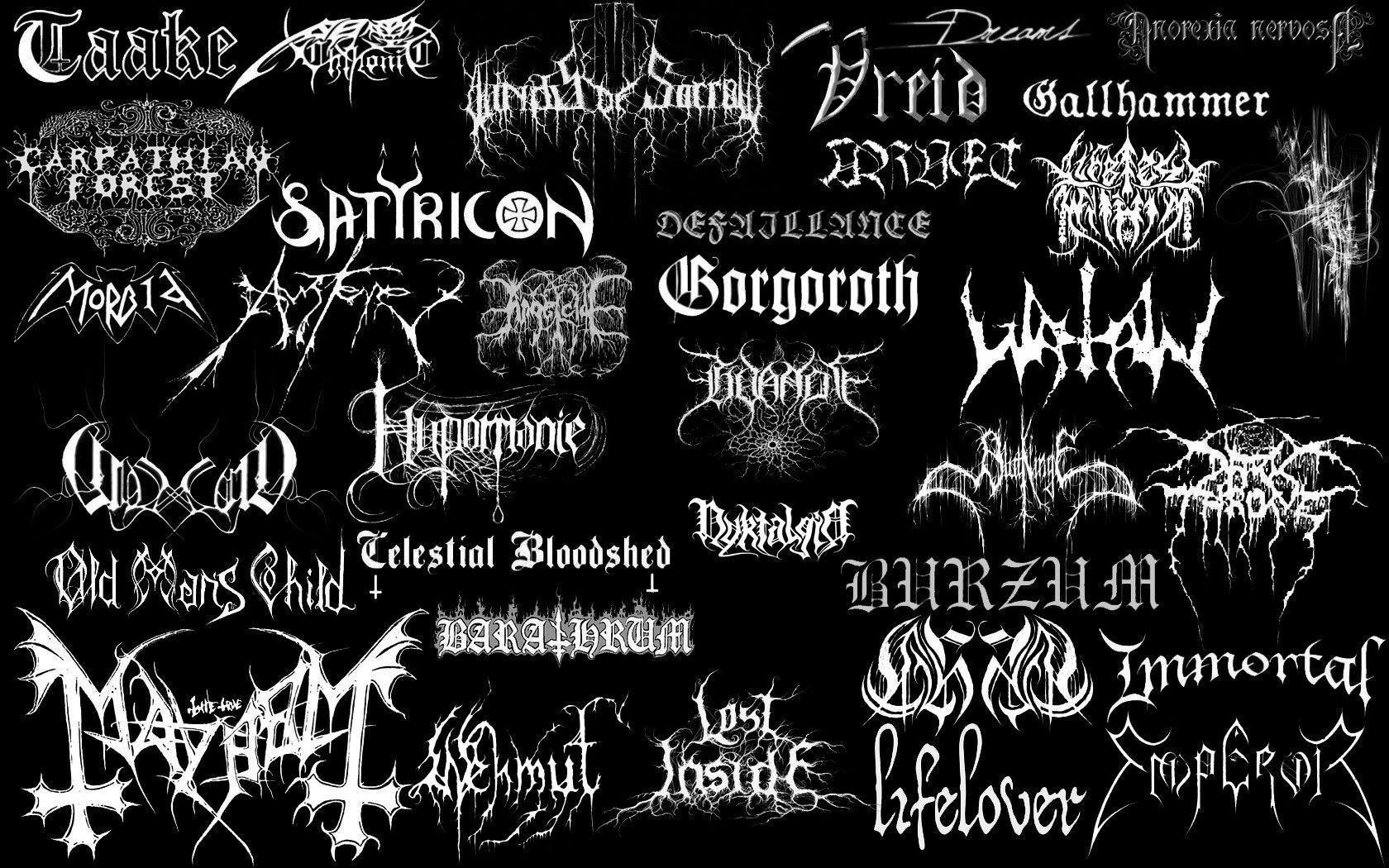 black metal bands background