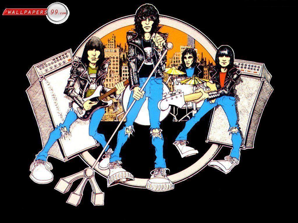 The Ramones band rock wallpaper