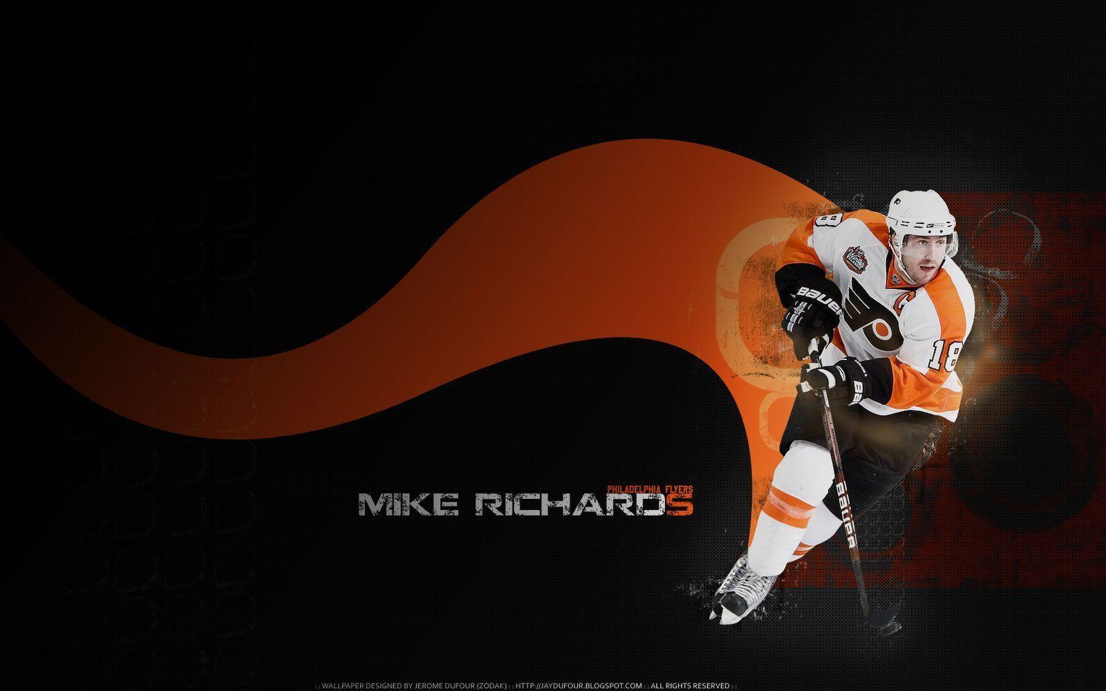 NHL Wallpaper Richards Philadelphia Flyers Widescreen