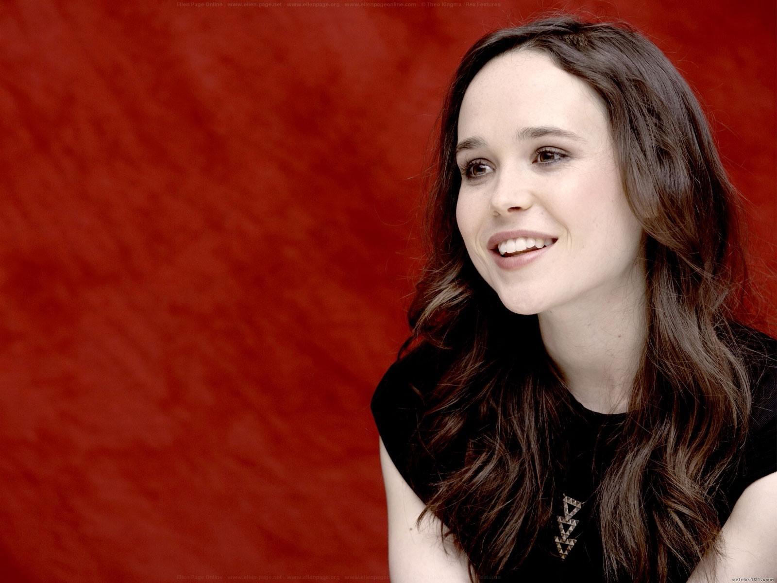 Ellen Page Wallpaper High Resolution Red Backg Wallpaper