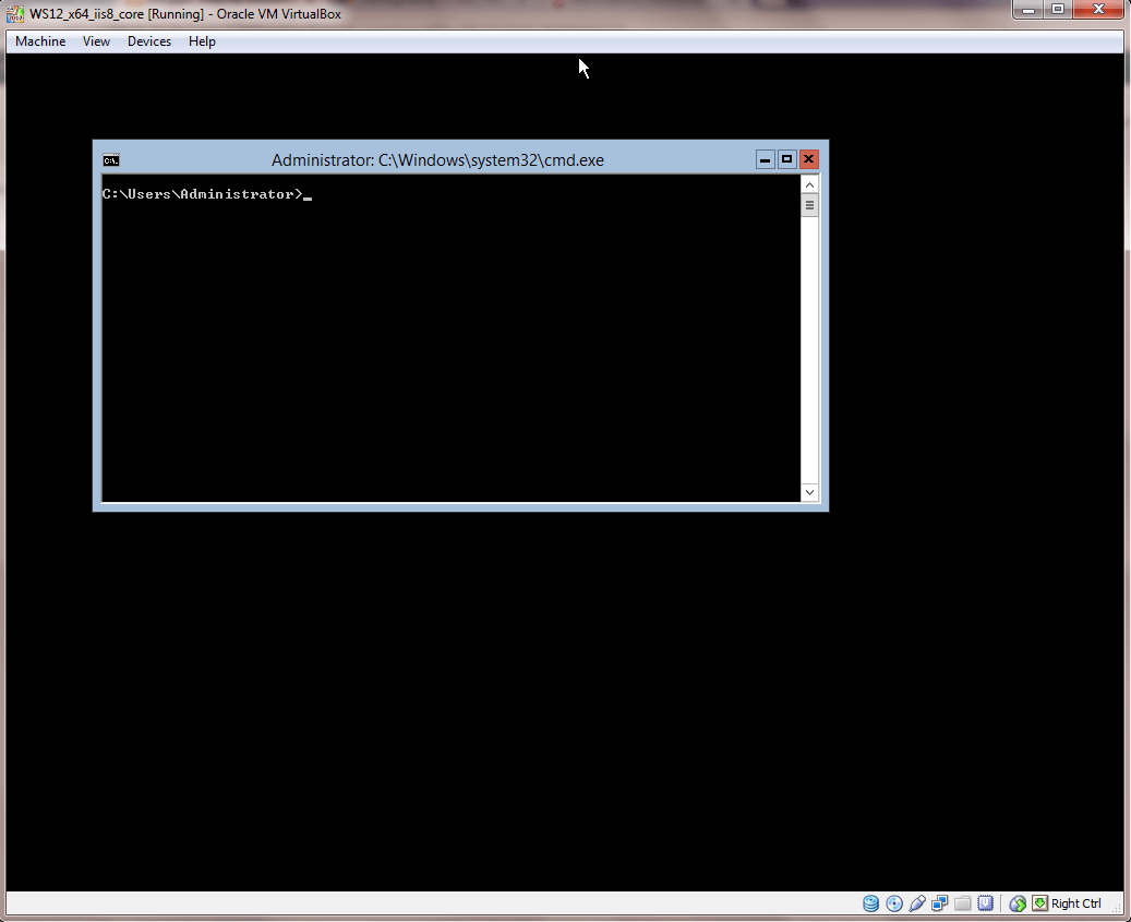 Internet Information Services (IIS), Installing Server Core