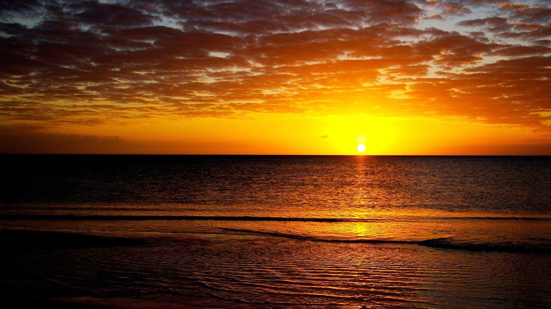 Beautiful Ocean Sunsets HD Image 3 HD Wallpaper