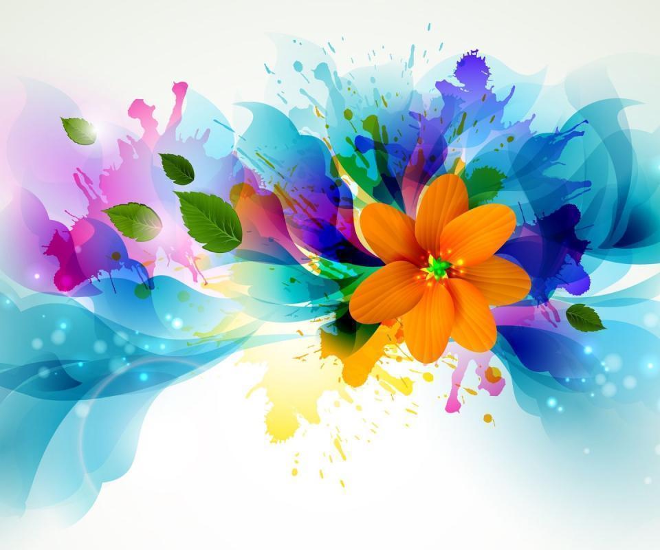 New Bright Flowers. HD Desktop Wallpaper