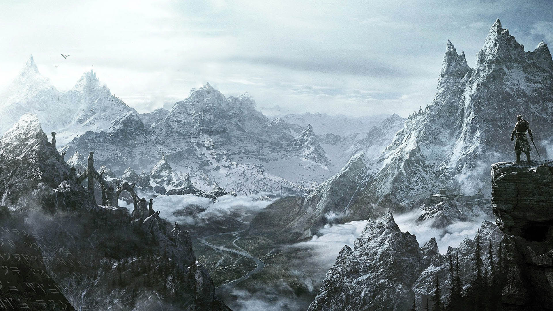 skyrim scenery wallpaper hd