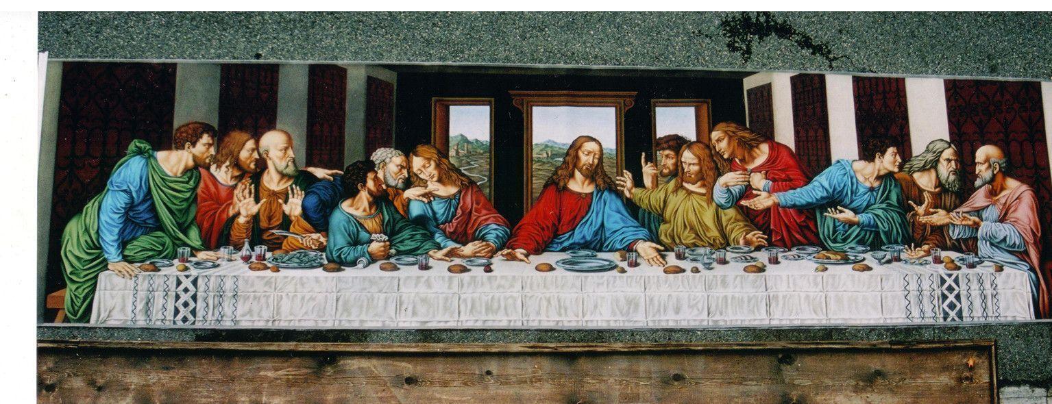Wallpaper, The Last Supper Leonardo Da Vinci Paintings Tattoo