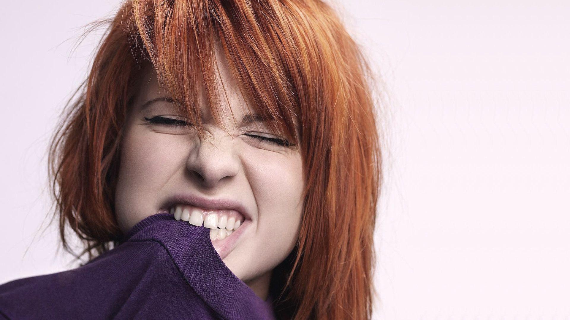 Wallpaper hayley williams, headphones, girl, rude, redhead