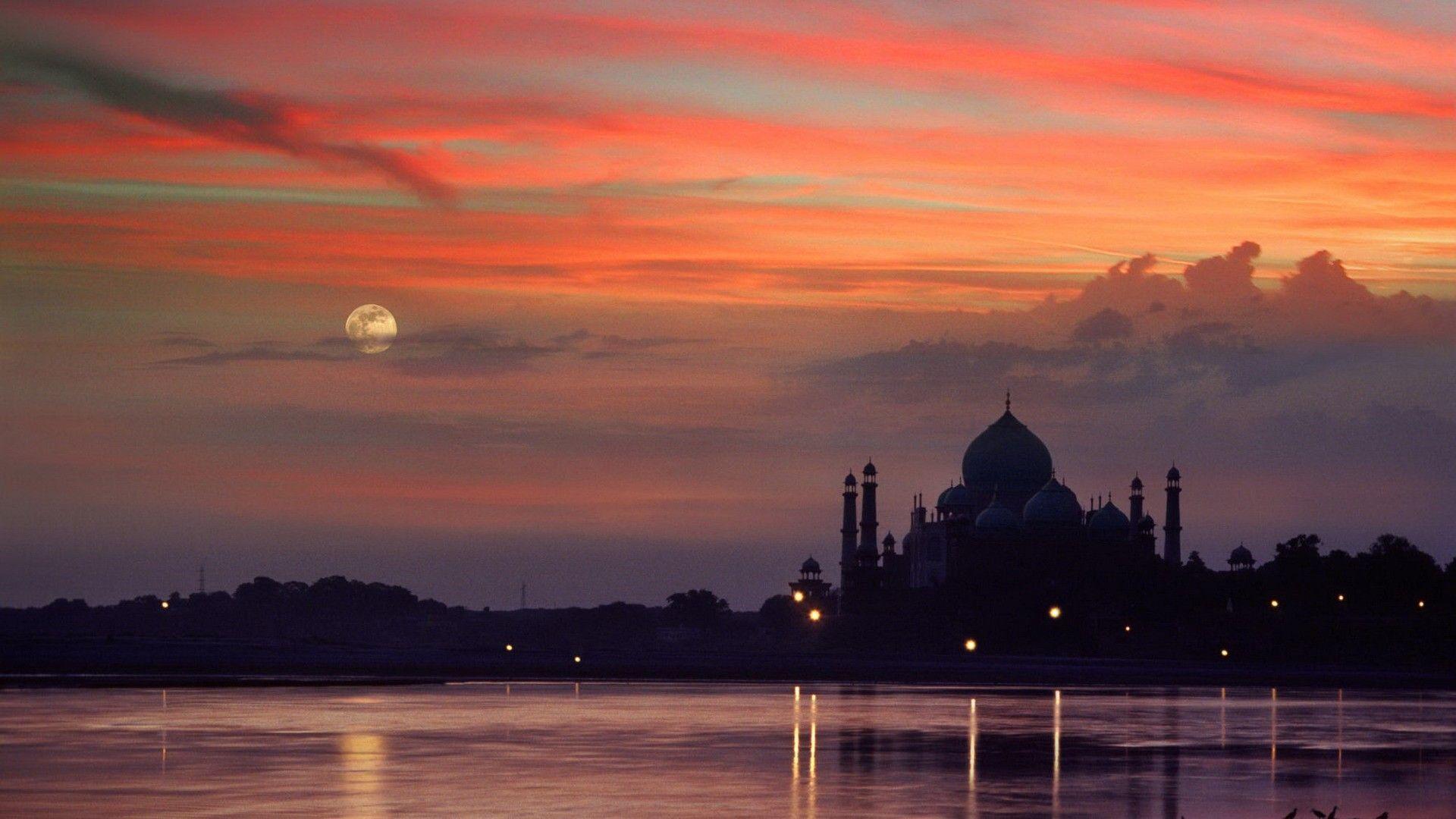 The Image of Sunset World India Taj Mahal Fresh HD Wallpaper