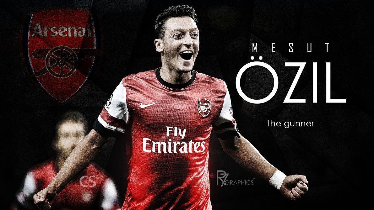 Cool image of Mesut Ozil Arsenal for computer desktop wallpaper