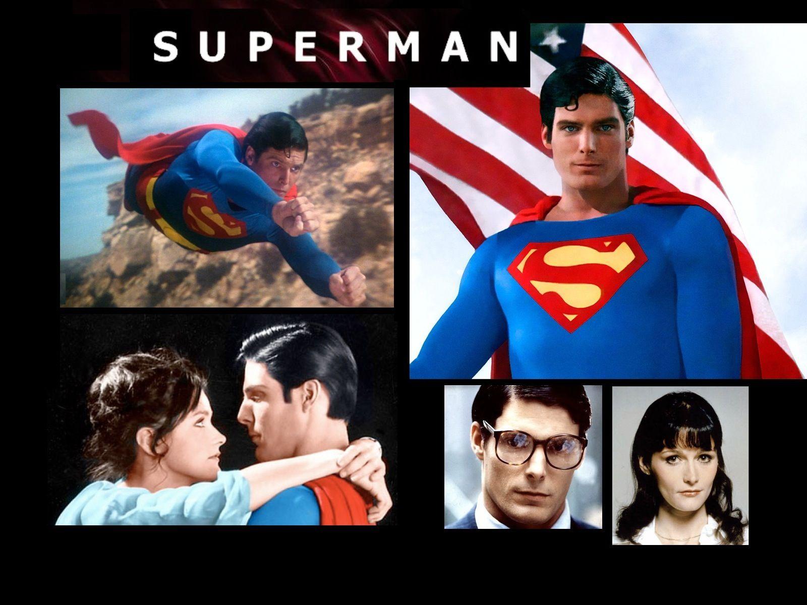 Superman collage desktop (The Movie) Wallpaper