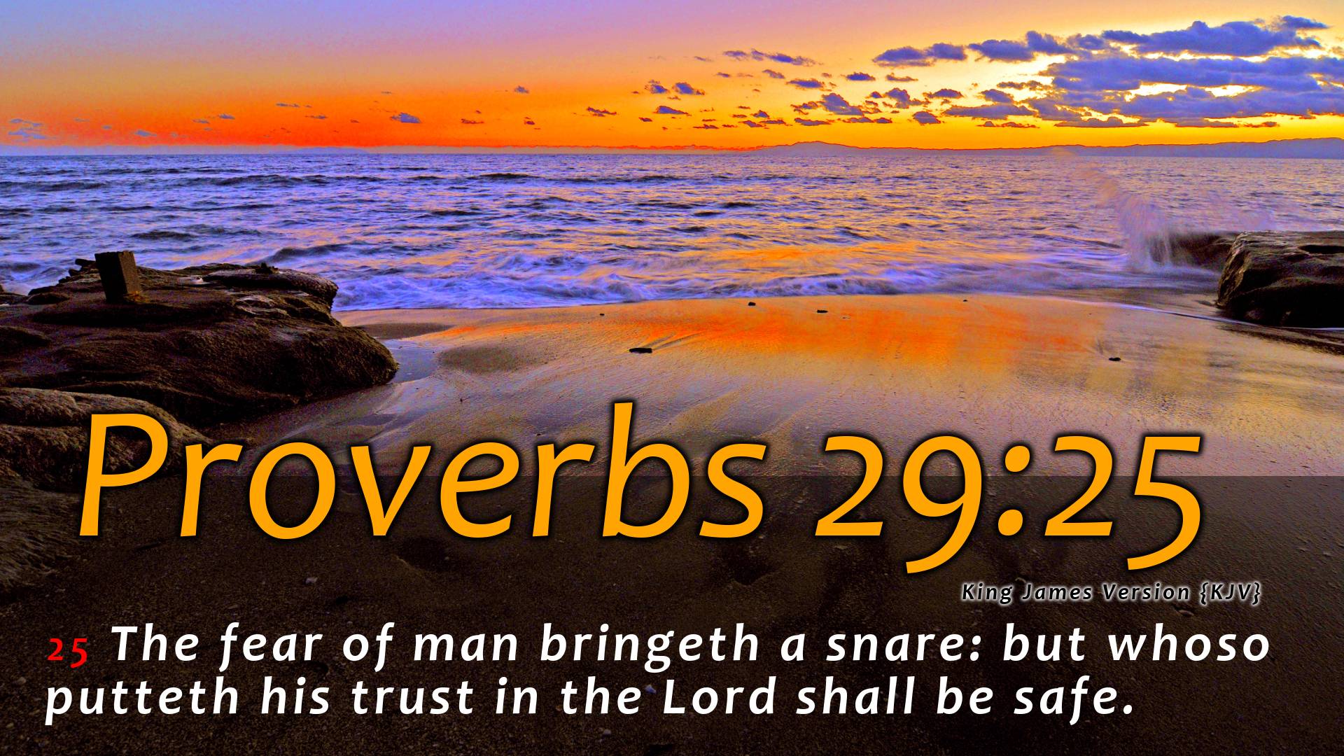 Proverbs 29:25 Wallpaper #