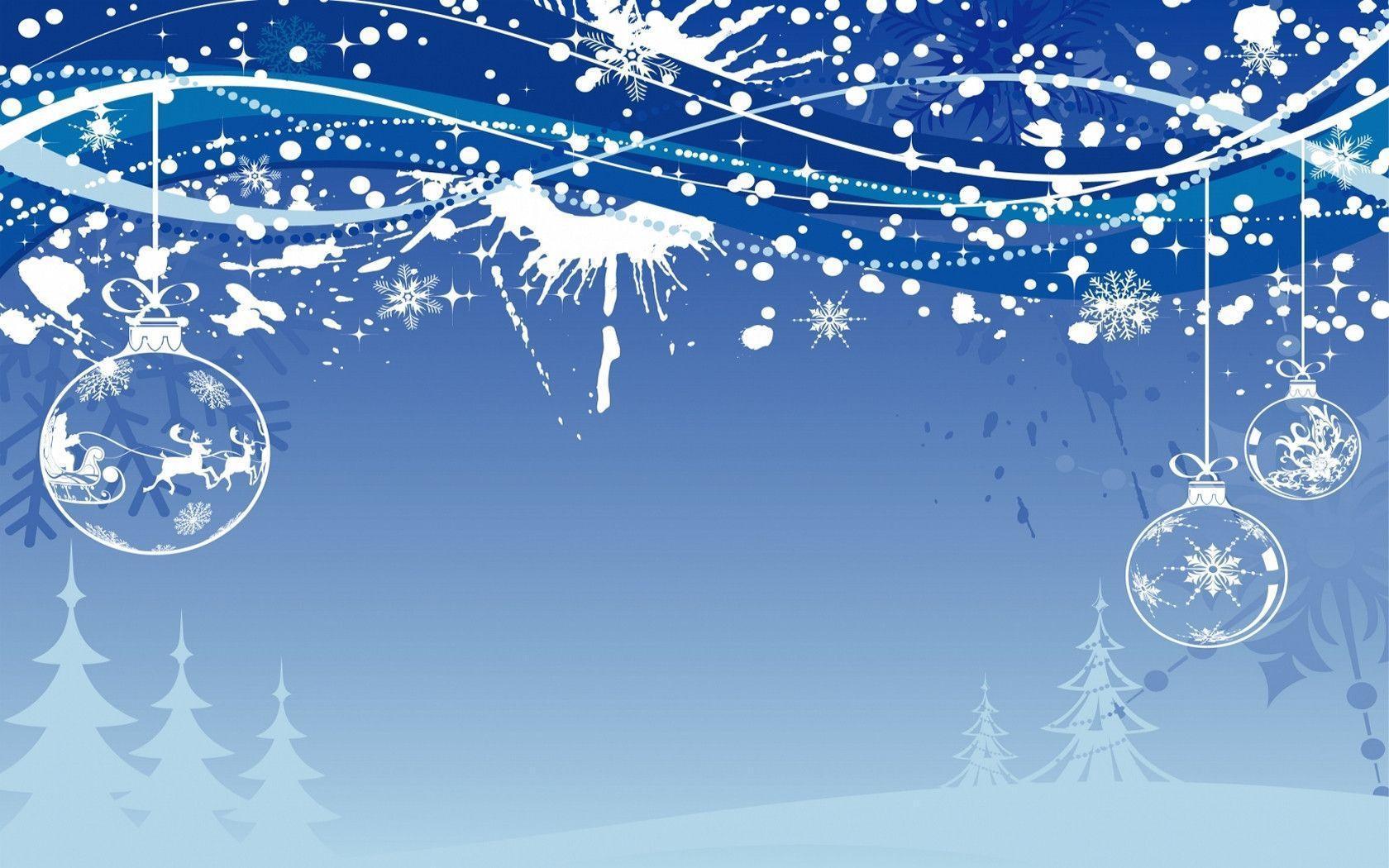 Wallpaper For > Christmas Winter Background For Desktop