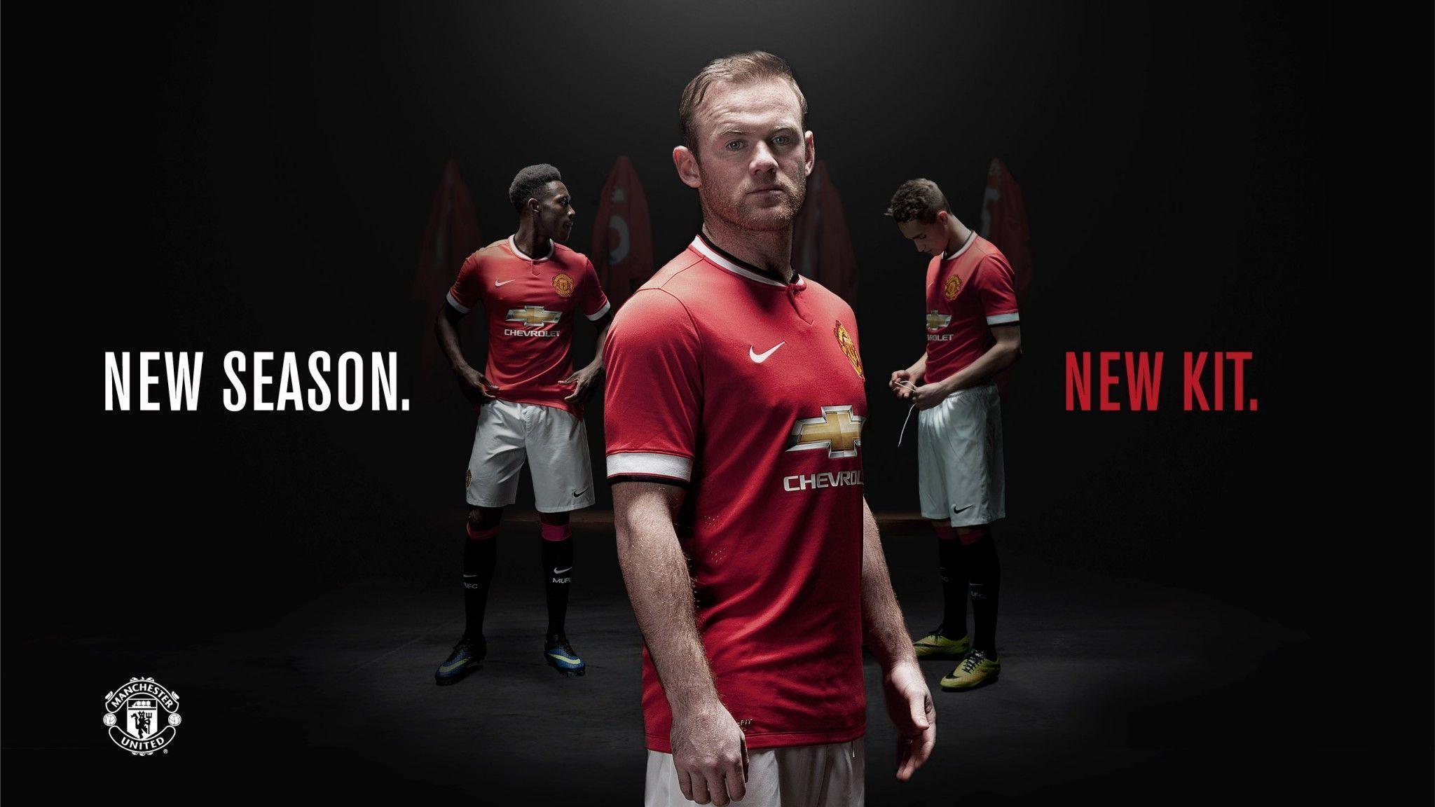 Manchester United 2014 15 Nike Home Jersey Kit Wallpaper Wide Or