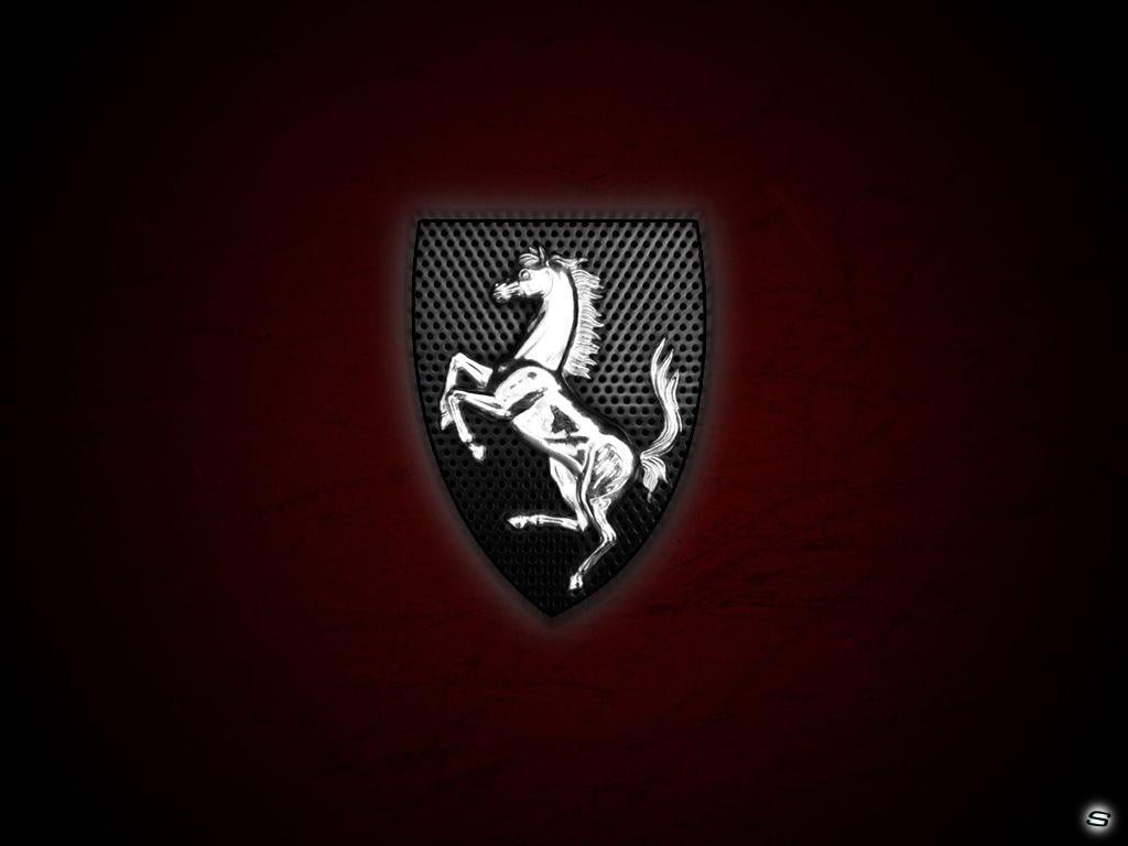 Red And Black Ferrari Logo HD Wallpapers