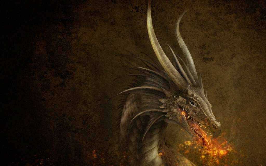 flame dragon head