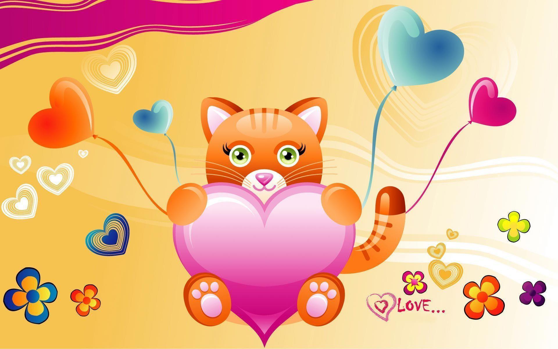 Desktop Wallpaper · Gallery · Miscellaneous · Love Kitten