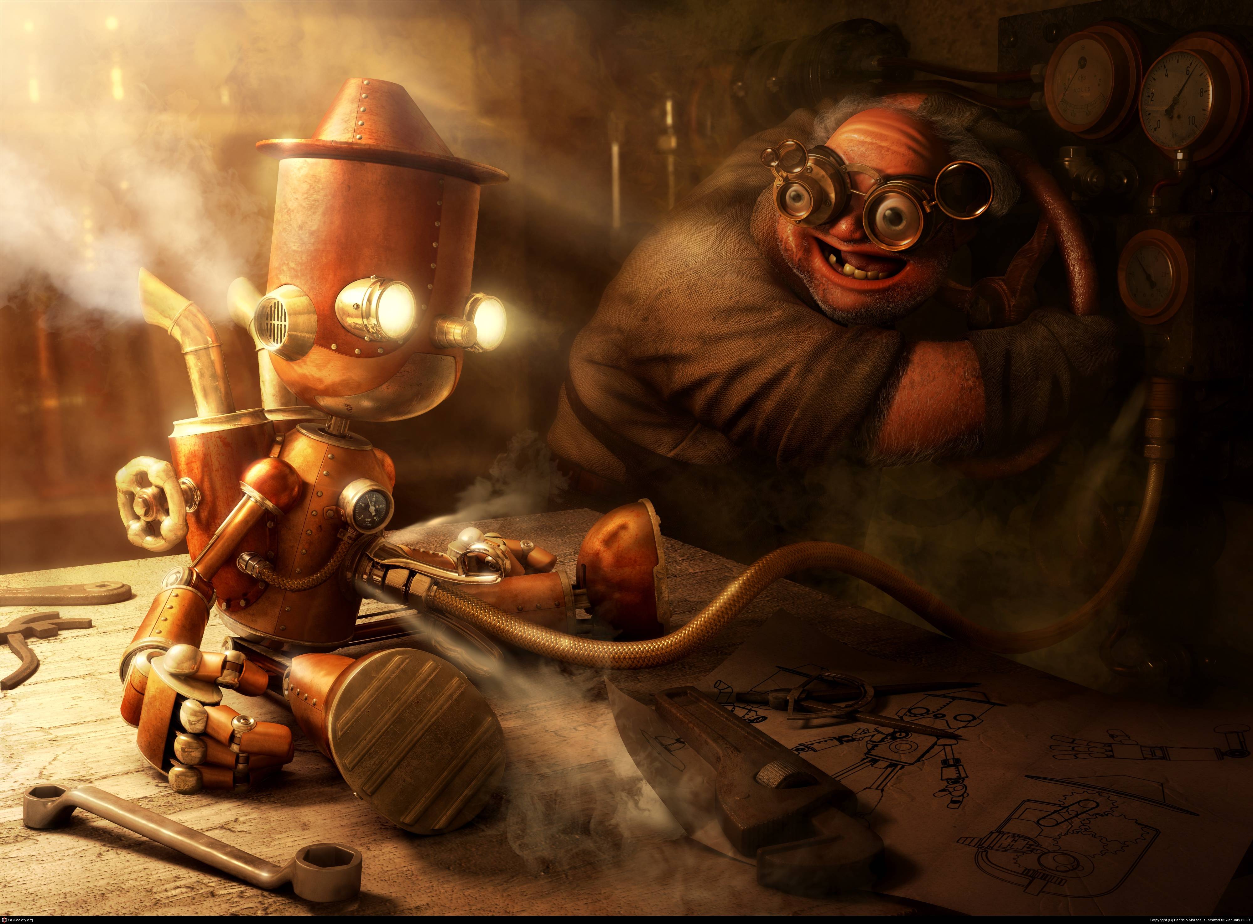 Steampunk Wallpaper 4000x2950