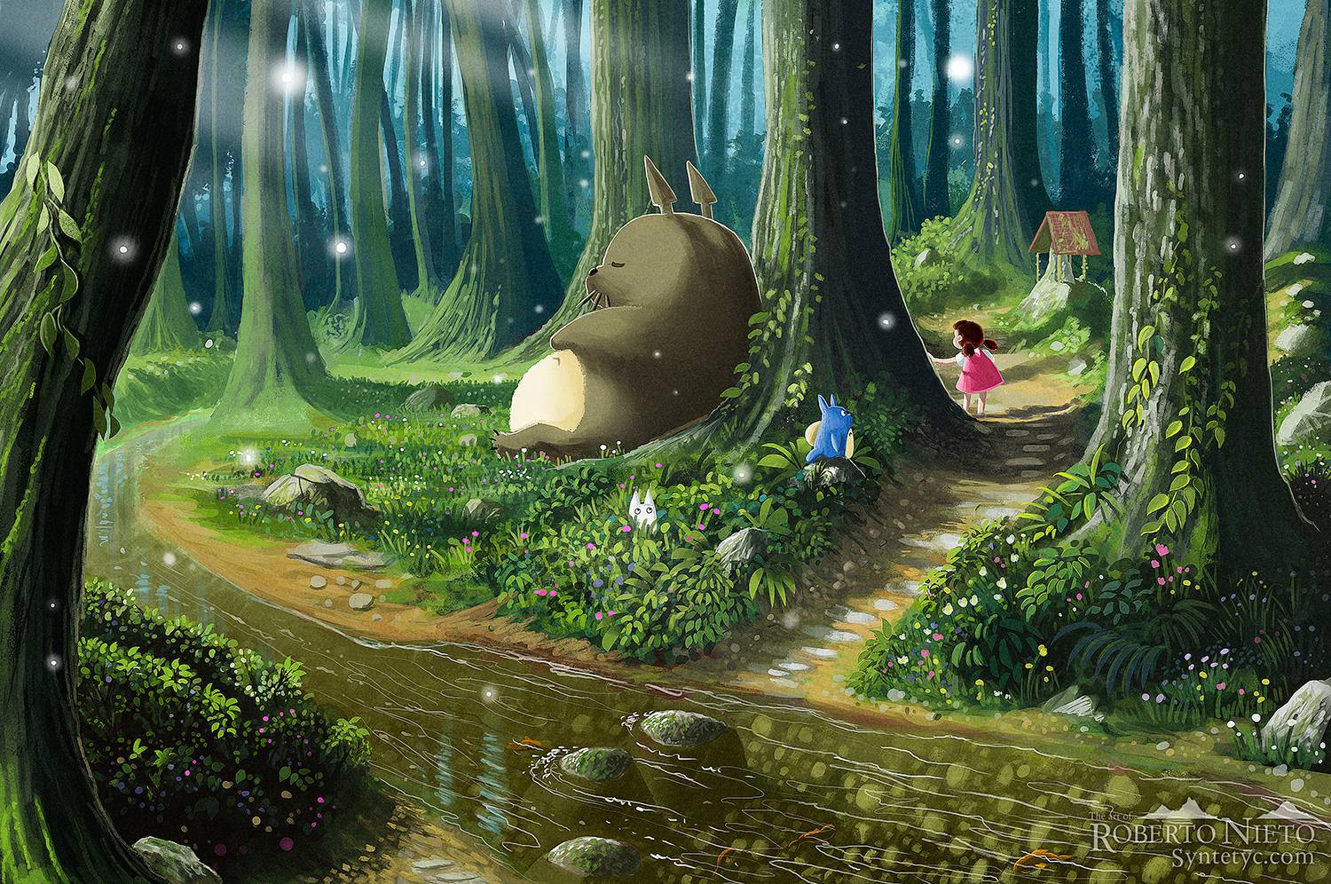 Download Neighbor Totoro Wallpaper 1500x996. Full HD Wallpaper