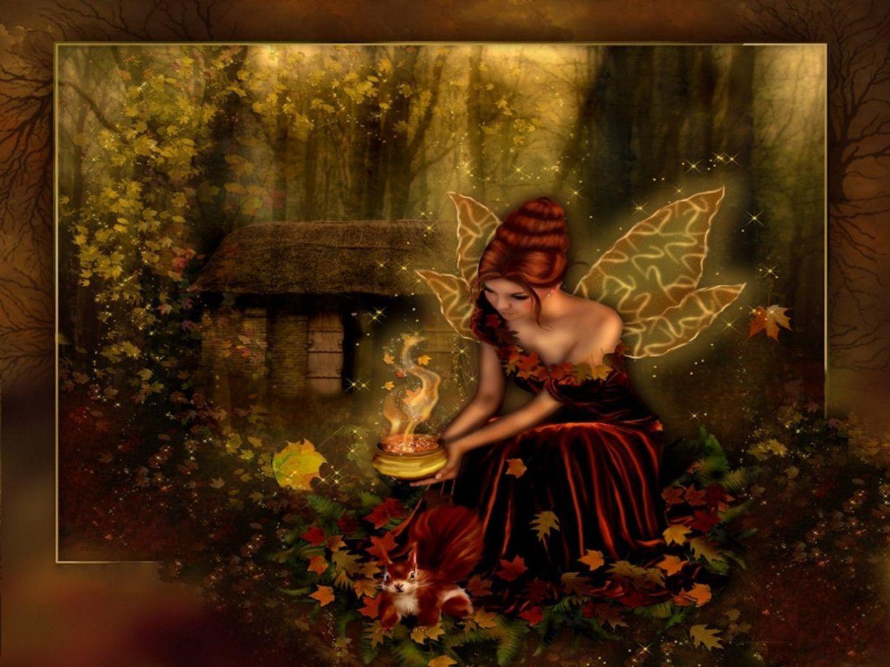 Woodland Fairy Computer Wallpaper, Desktop Background 1280x960