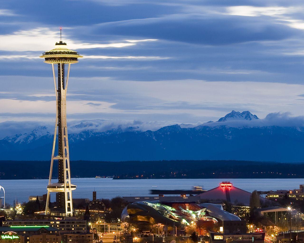 Seattle Skyline Wallpaper, Seattle S Beautiful Nights Seattle