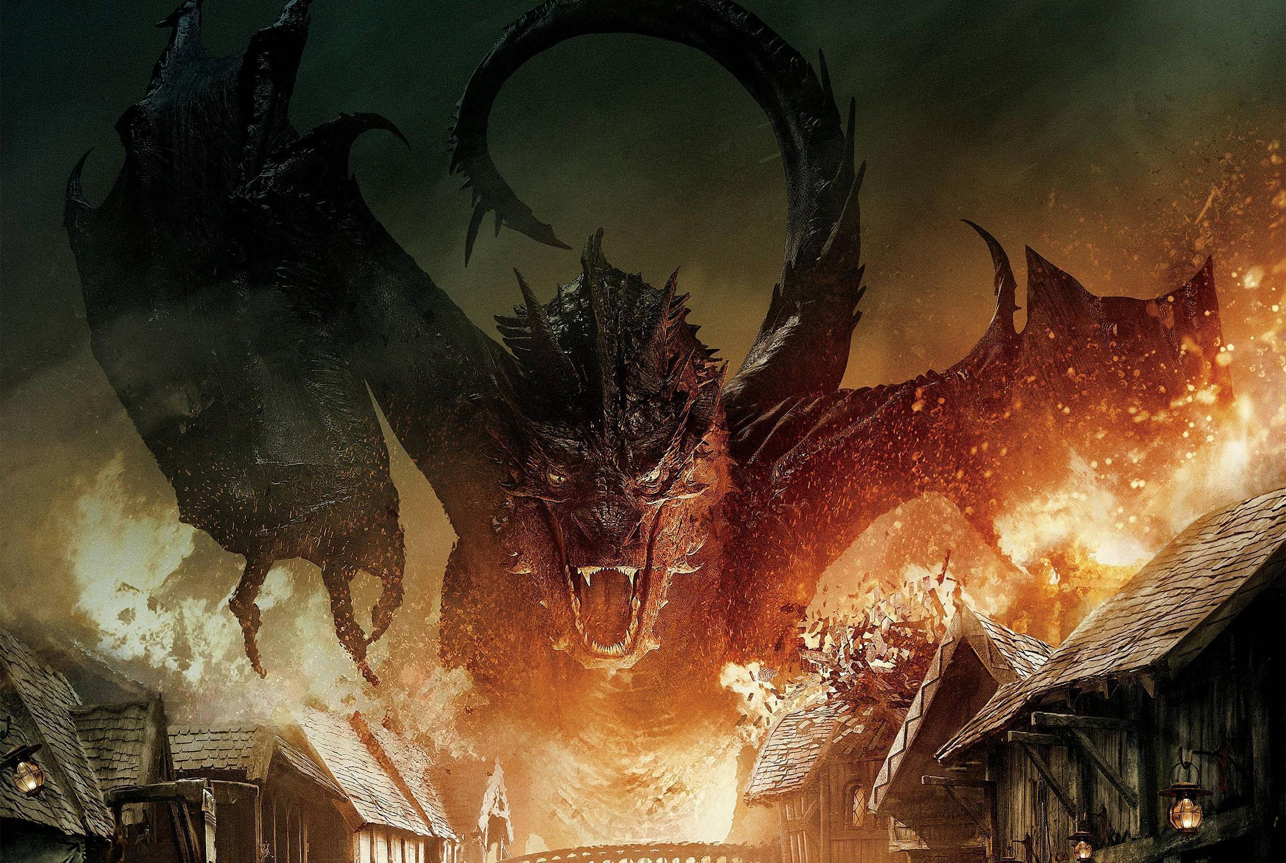 The Hobbit: The Battle Of The Five Armies 2014 Dragon Wallpaper