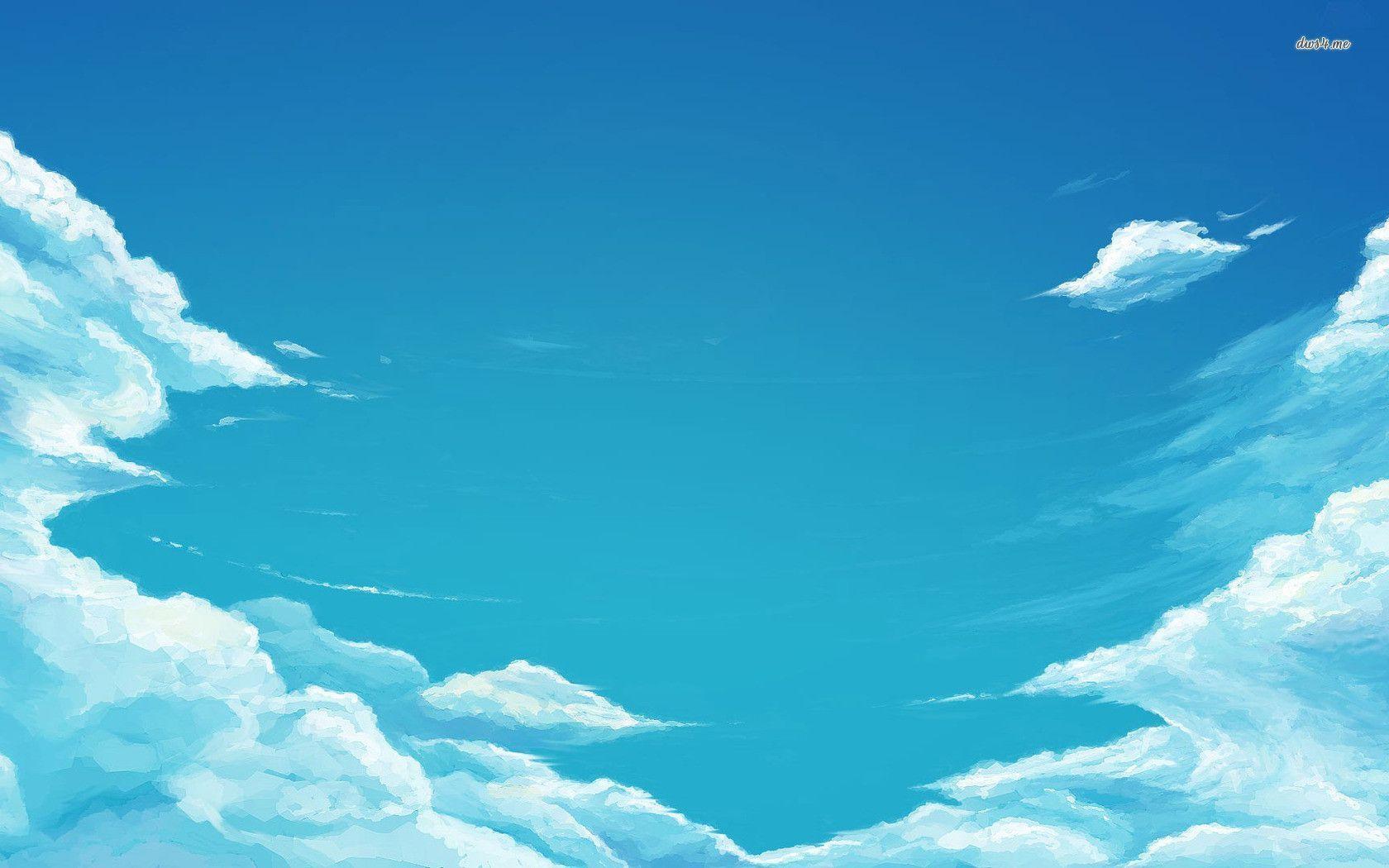 Blue sky wallpaper wallpaper - #