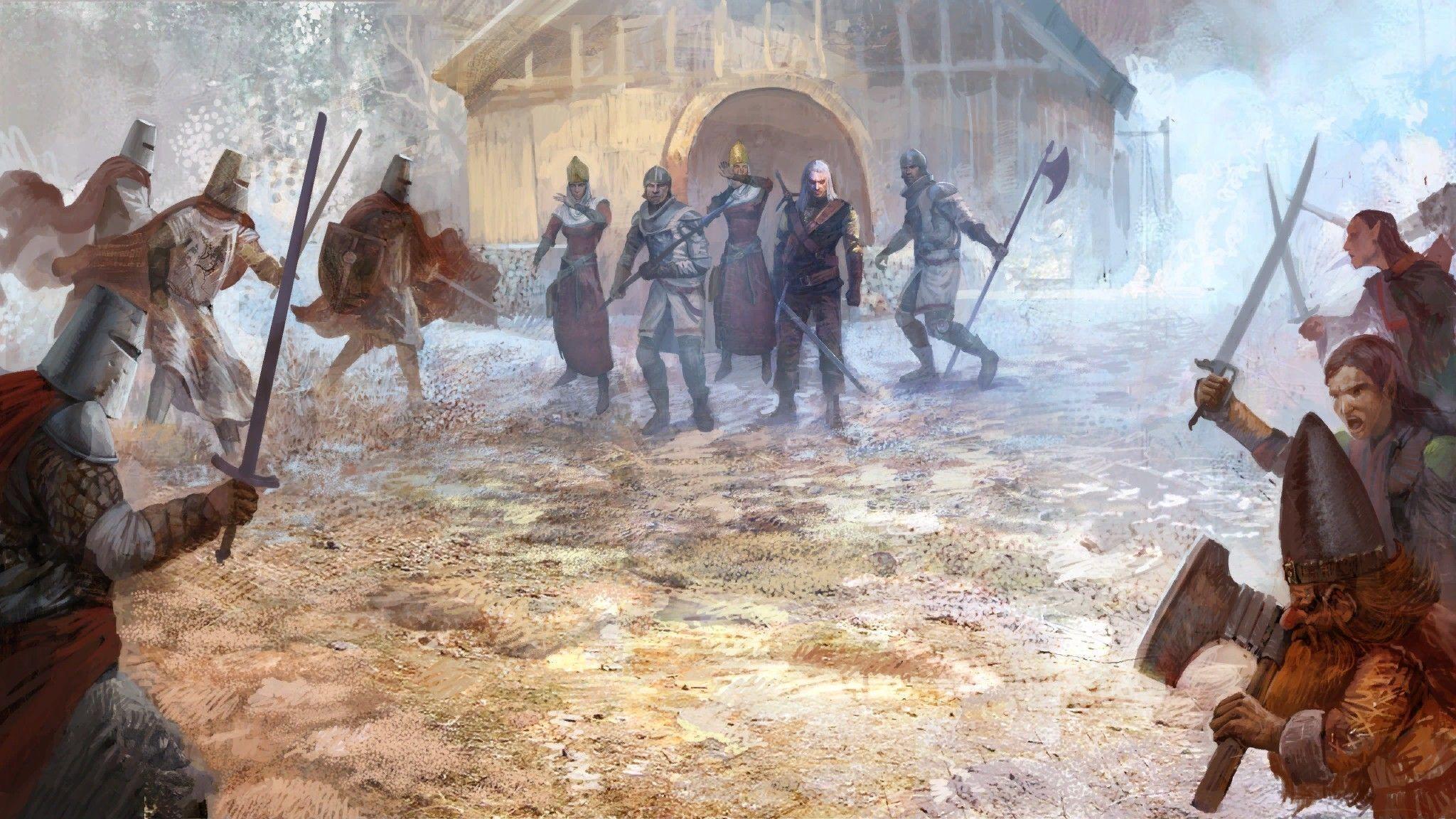 high def video games rpg pc the witcher fantasy art artbook HD