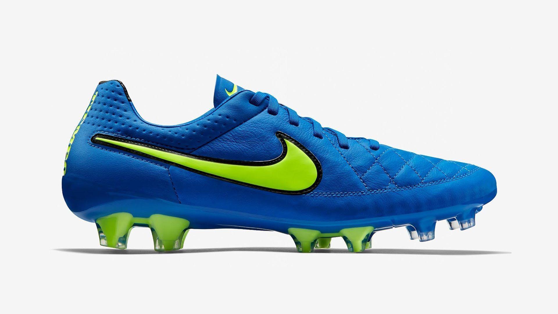 Blue Nike Tiempo Legend V 2015 Soccer Cleat Wallpaper Wide or HD