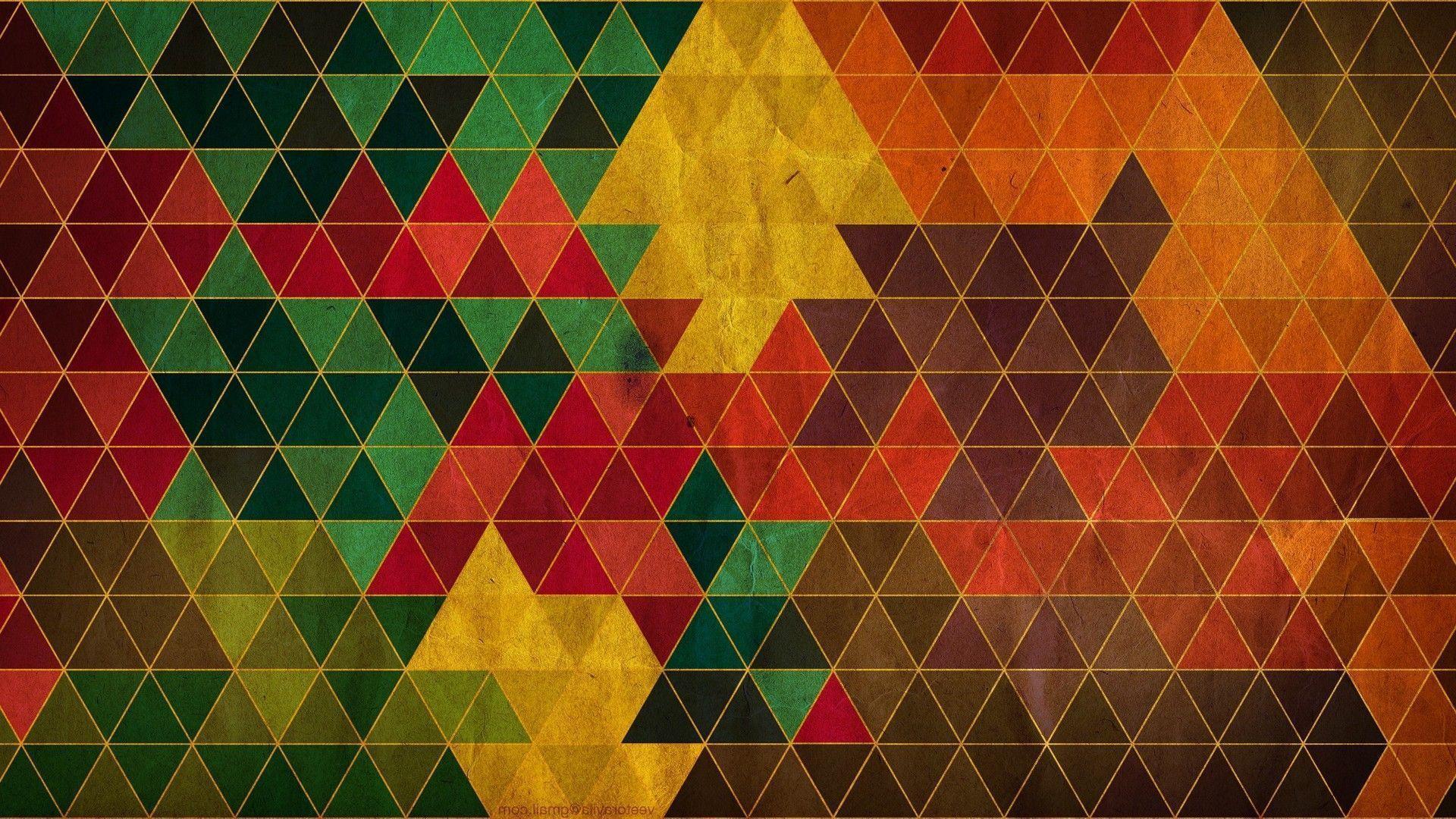 Pastel triangle pattern Wallpaper #
