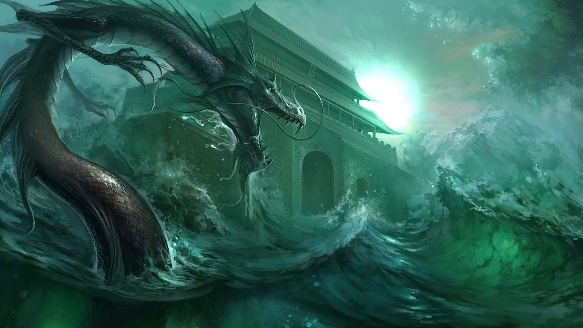 Water dragon Wallpaper #