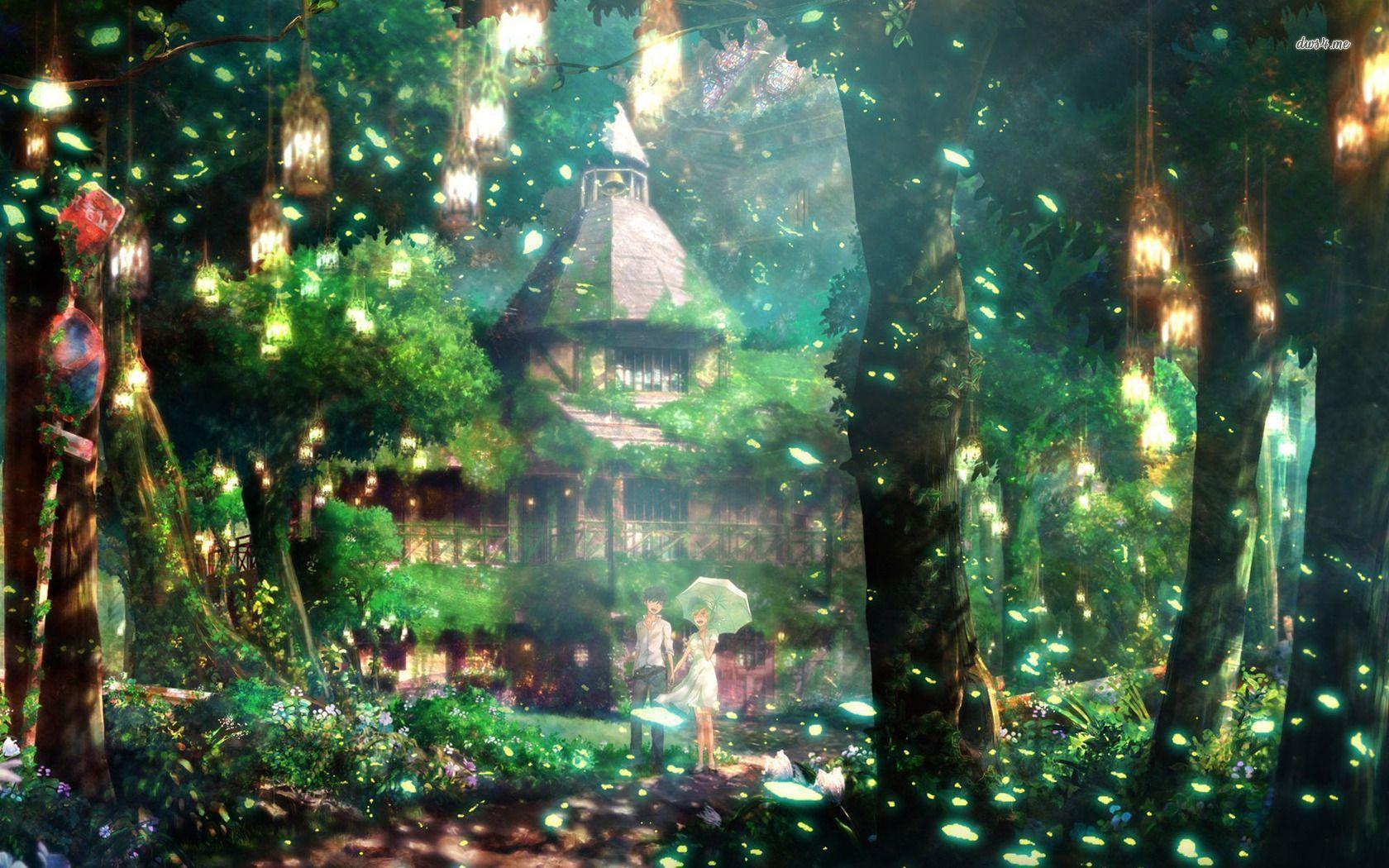 Anime Forest Wallpaper 4k : Anime Green Forest Wallpaper | Digimondes